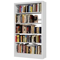 71 Inch Metal Bookcase, 5-Layer Bookshelf with Adjustable Shelves, Bookshelf and Bookcase, Heavy Duty Library Bookcase,